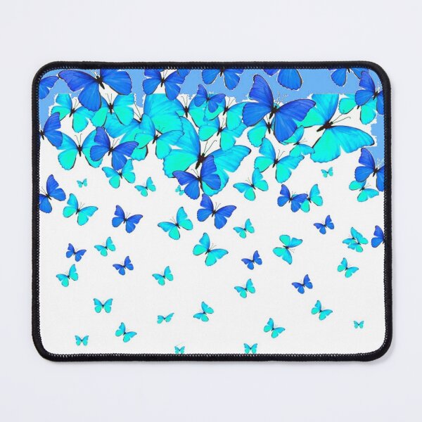 Item preview, BLUE SHADES BUTTERFLIES ABSTRACT PATTERNS ART designed and sold by sharlesart.