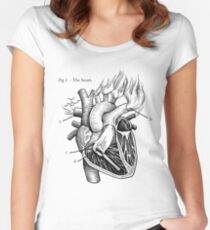 The Heart Women's Fitted Scoop T-Shirt