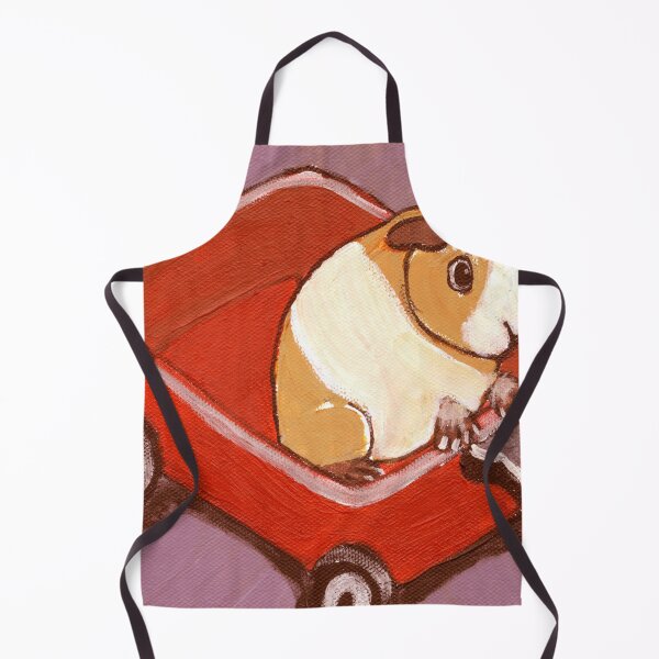 Aperçu de l'œuvre Cochon d'Inde : Wagon Tale ~ Crested Cavy ~ GRANDE CONCEPTION GRAPHIQUE ~ Pop Art ~ Peinture originale ~ LilyKoArt créée et vendue par Spinning Plates 360.