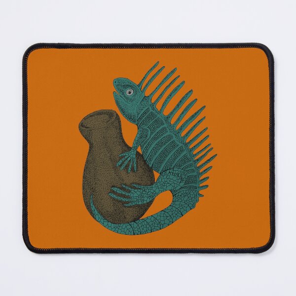 I is for Iguana playing the Ipu Mouse Pad