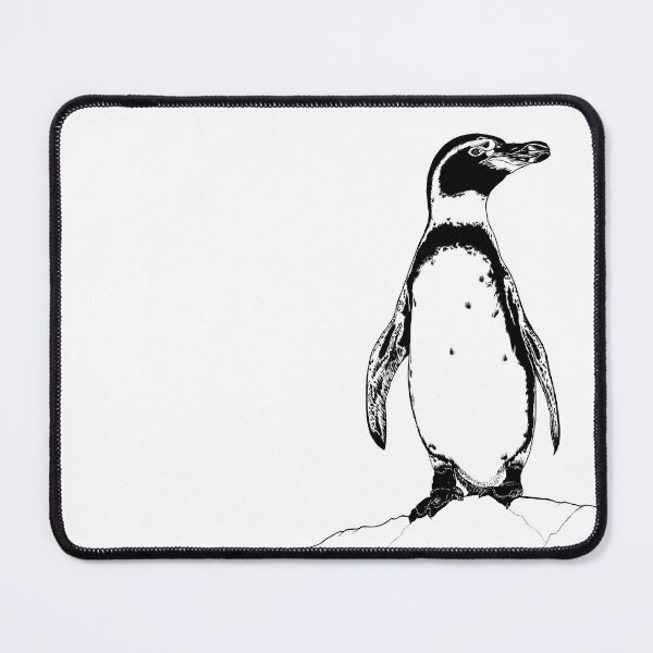 Item preview, African penguin - ink illustration designed and sold by LorenDowding.