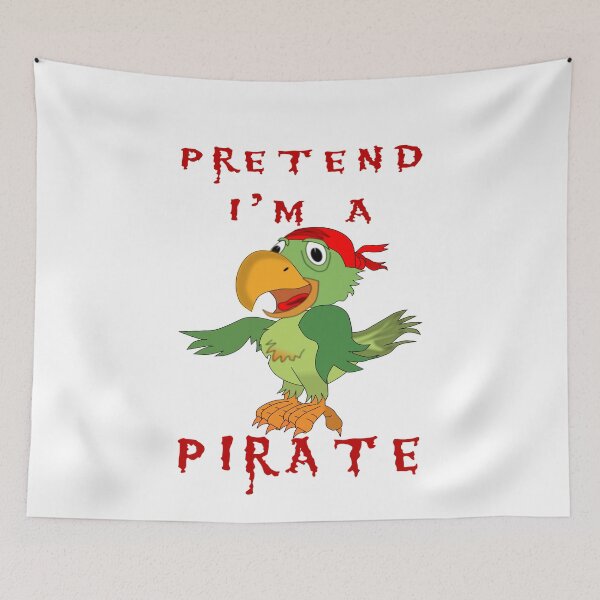 Item preview, Pretend I'm a Pirate Green Parrot Halloween Costume designed and sold by KeysTreasures.