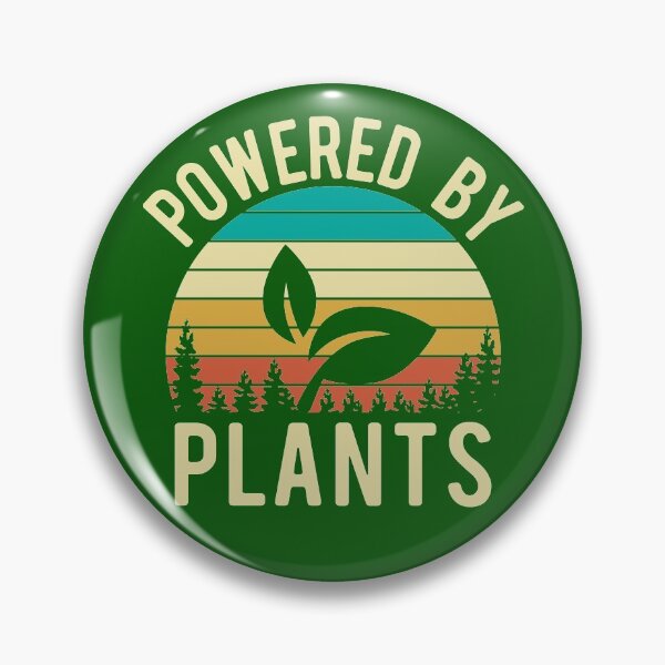 Item preview, Vintage Retro Powered by Plants Vegan designed and sold by CreativeBel.