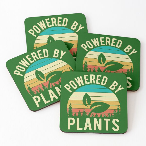Item preview, Vintage Retro Powered by Plants Vegan designed and sold by CreativeBel.