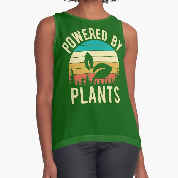 Artikel-Vorschau von Vintage Retro Powered by Plants Vegan, designt und verkauft von CreativeBel.
