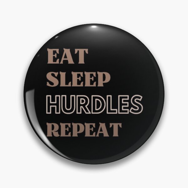 Item preview,  Eat Sleep Hurdles Repeat Funny Athletes Saying designed and sold by Simi2020.
