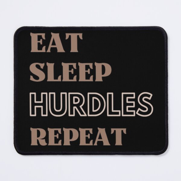 Item preview,  Eat Sleep Hurdles Repeat Funny Athletes Saying designed and sold by Simi2020.