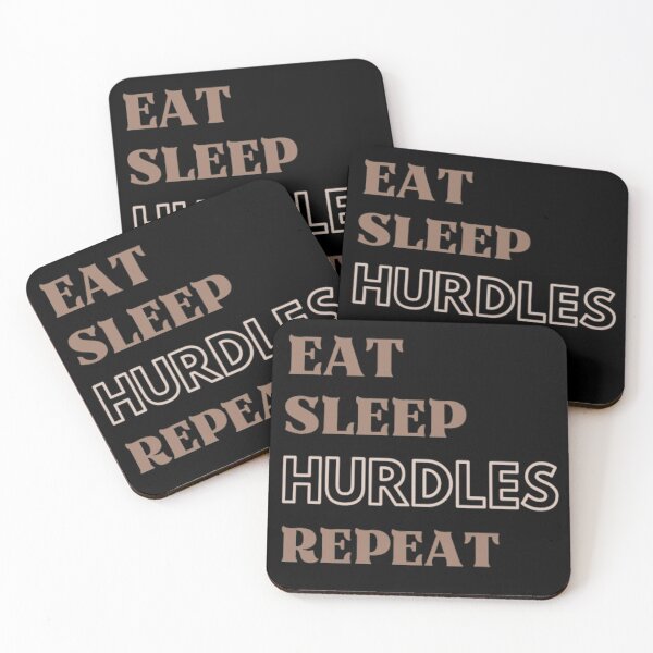 Item preview,  Eat Sleep Hurdles Repeat Funny Athletes Saying designed and sold by Simi2020.
