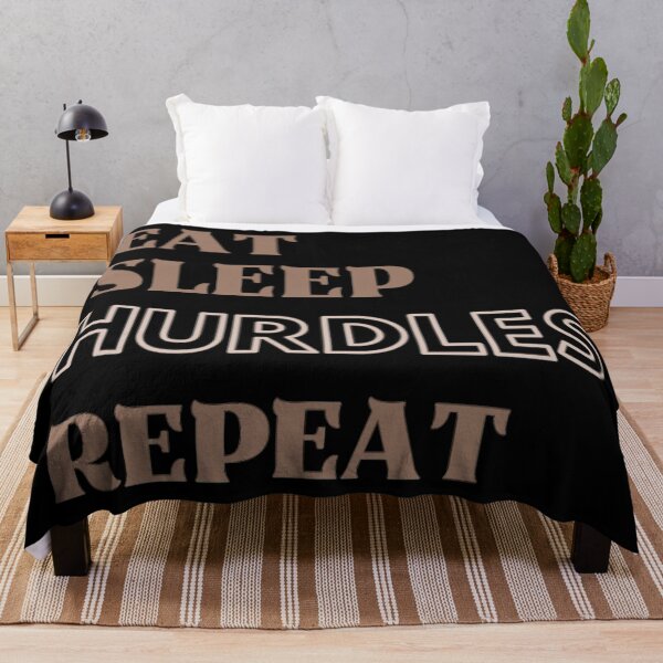 Item preview,  Eat Sleep Hurdles Repeat Funny Athletes Saying designed and sold by Simi2020.