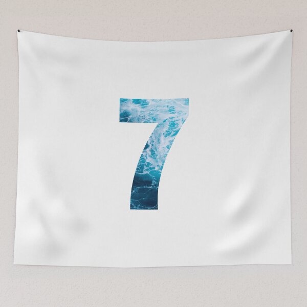 Item preview, Ocean Waves Number 7 designed and sold by LiveAndGlow.