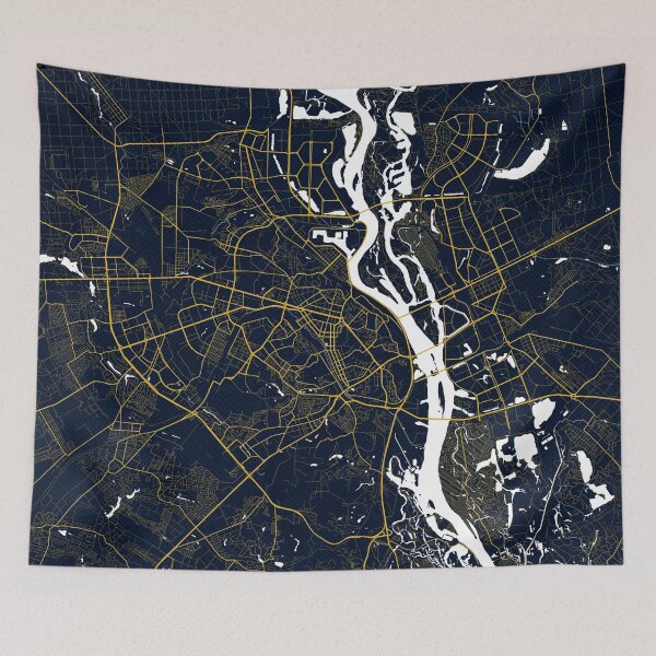 Item preview, Kyiv City Map of Ukraine - Gold Art Deco designed and sold by deMAP.