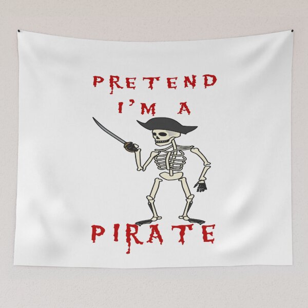 Item preview, Pretend I'm a Pirate Skeleton Halloween Costume designed and sold by KeysTreasures.
