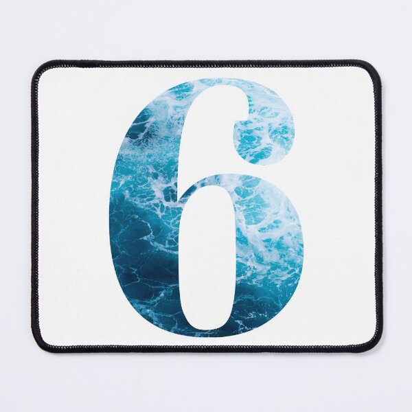 Item preview, Ocean Waves Number 6 designed and sold by LiveAndGlow.