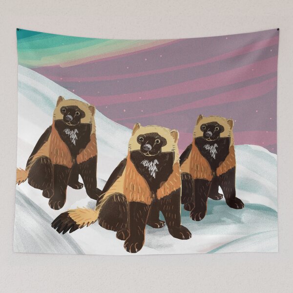 Item preview, Gulo Gulo Northern Lights designed and sold by belettelepink.