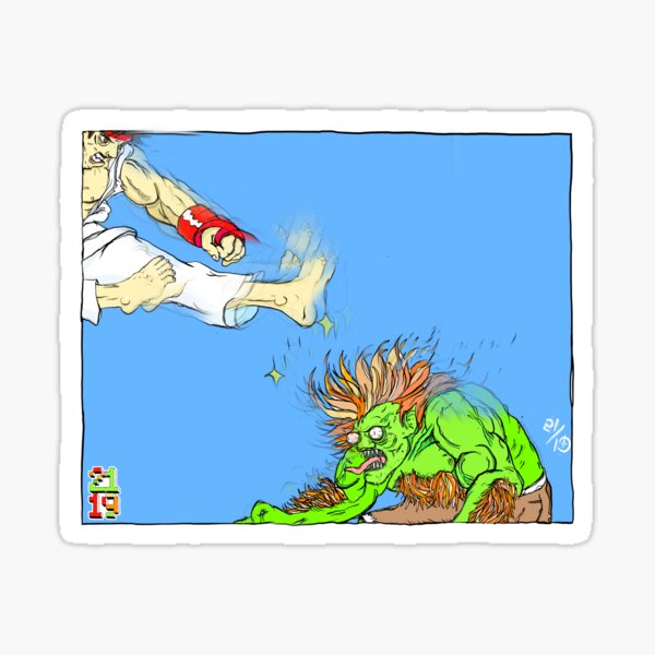 Artikel-Vorschau von RYU VS. BLANKA STREET FIGHTER 21/19, designt und verkauft von 21NineTeen.