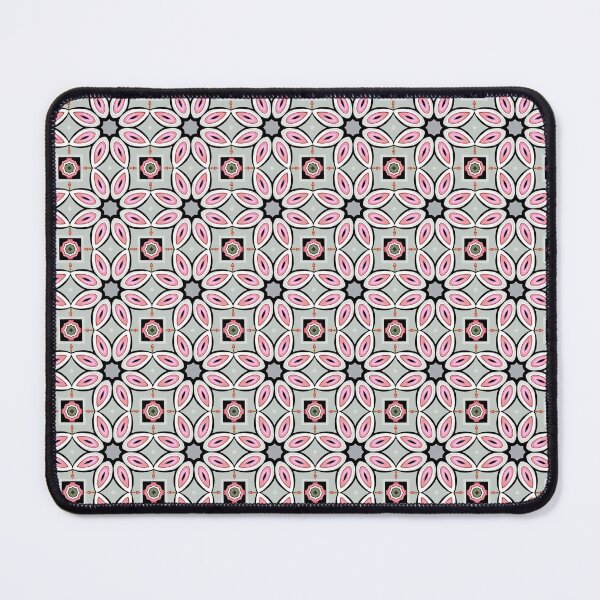 Item preview, Geometric pink flowers pattern designed and sold by RafaelLima7.