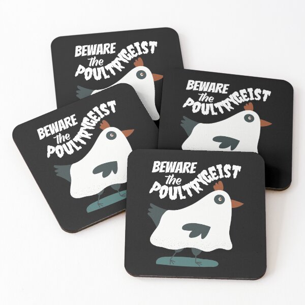 Item preview, Beware the Poultrygeist Ghost Chicken designed and sold by Caregiverology.