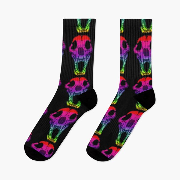 Item preview, alt-rainbow canine skull designed and sold by PastelHellhound.