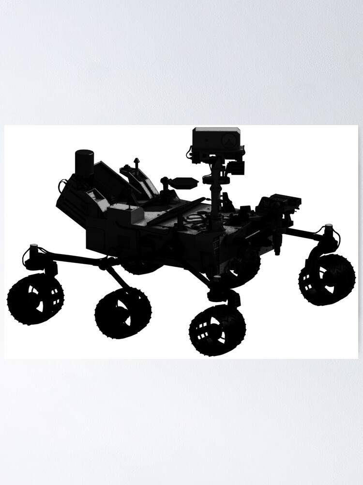 Thumbnail 1 of 3, Poster, Curiosity Mars Rover designed and sold by mthierst.
