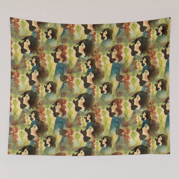 Item preview, Girl among the flowers pattern designed and sold by RafaelLima7.