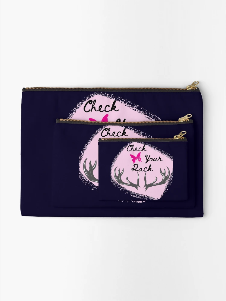 Thumbnail 2 of 4, Zipper Pouch, Check Your Rack designed and sold by SquirrelCreate.