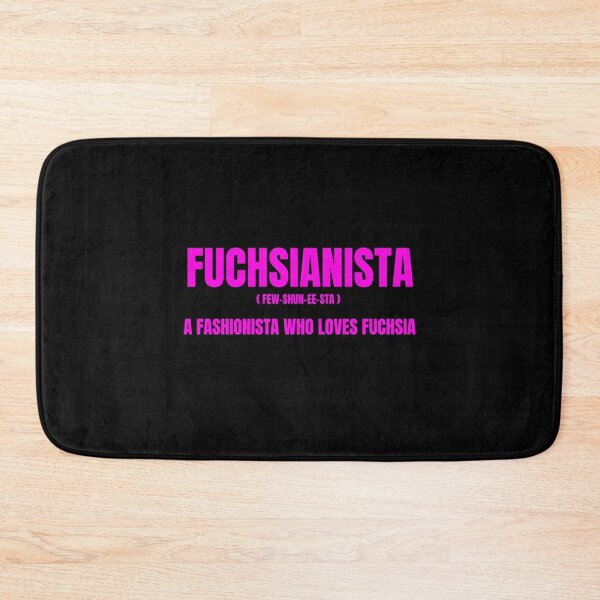 Item preview, FUCHSIANISTA (BLOCK FONT on Black Background) designed and sold by EllieMonroe.