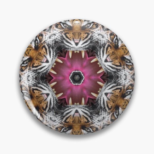 Item preview, Kaleidoscope Snarling Tiger Face designed and sold by TheWrongCentury.