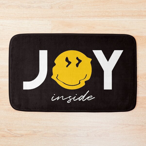 Item preview, Emoji Smile- Joy Inside Slogan White - Motivational designed and sold by WearWolfDesigns.