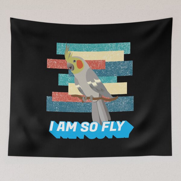 Item preview, I am so Fly Funny Exotic Bird Parrot Lover Cockatiel  designed and sold by Rzelemenz.