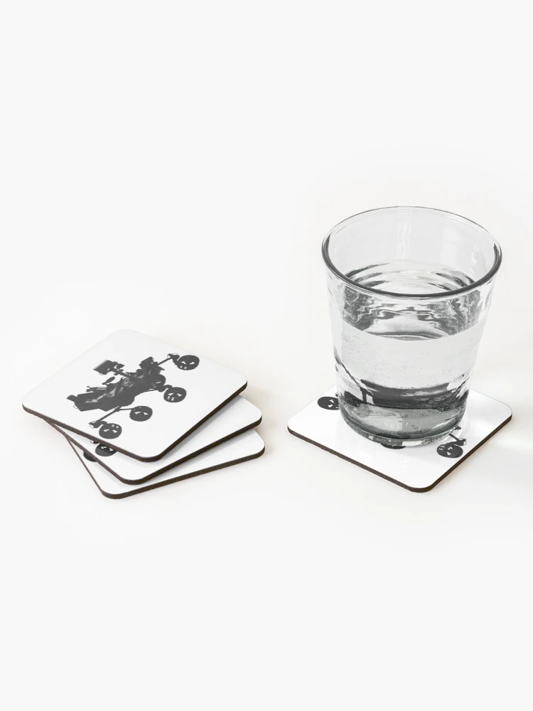 Thumbnail 2 of 5, Coasters (Set of 4), Curiosity Mars Rover designed and sold by Spaceflight Designs.