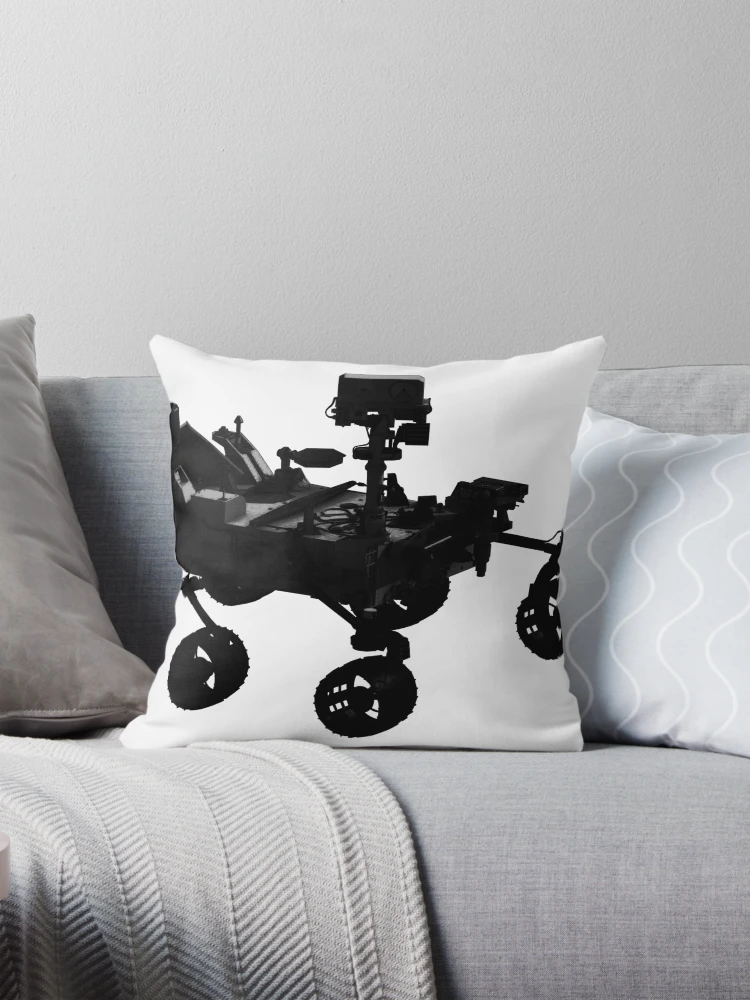Thumbnail 1 of 4, Pillow, Curiosity Mars Rover designed and sold by Spaceflight Designs.