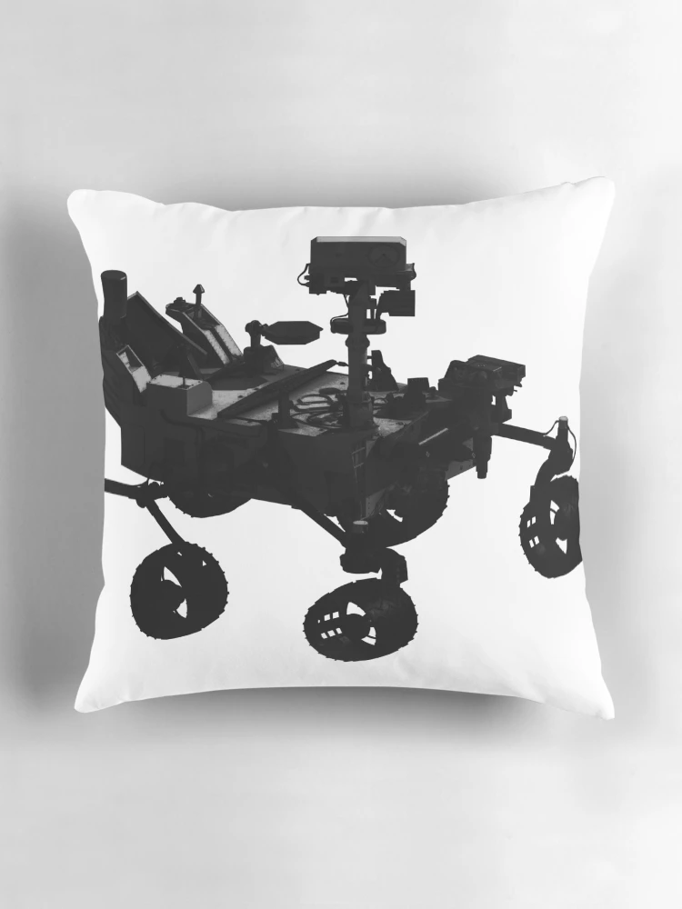 Thumbnail 3 of 4, Pillow, Curiosity Mars Rover designed and sold by Spaceflight Designs.
