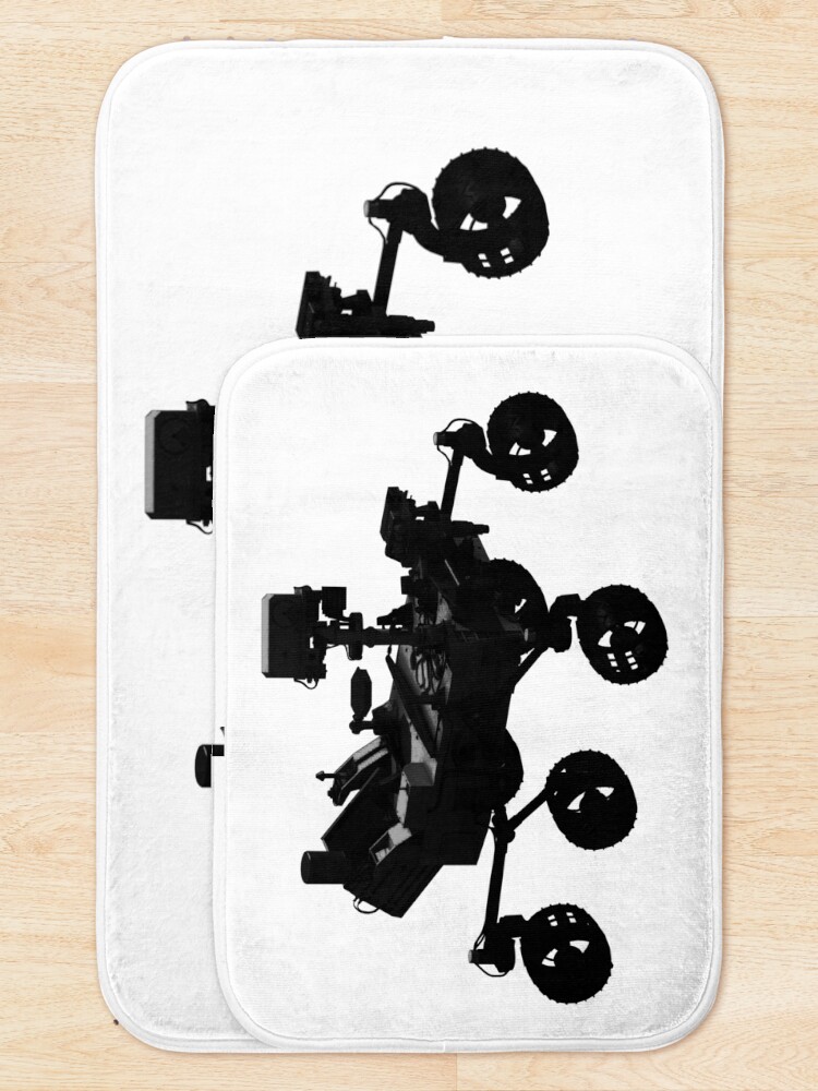 Thumbnail 5 of 6, Bath Mat, Curiosity Mars Rover designed and sold by mthierst.