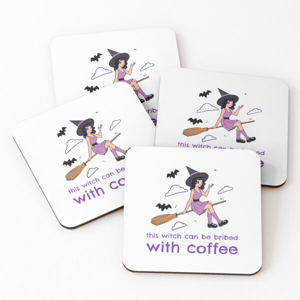 Item preview, This witch can be bribed with coffee designed and sold by art-fox.