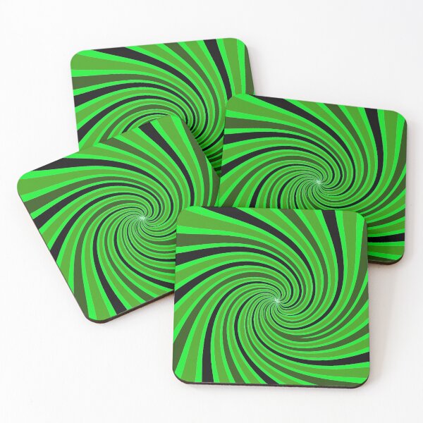 Item preview, Green, Black Swirl pattern,  designed and sold by Nostrathomas66.