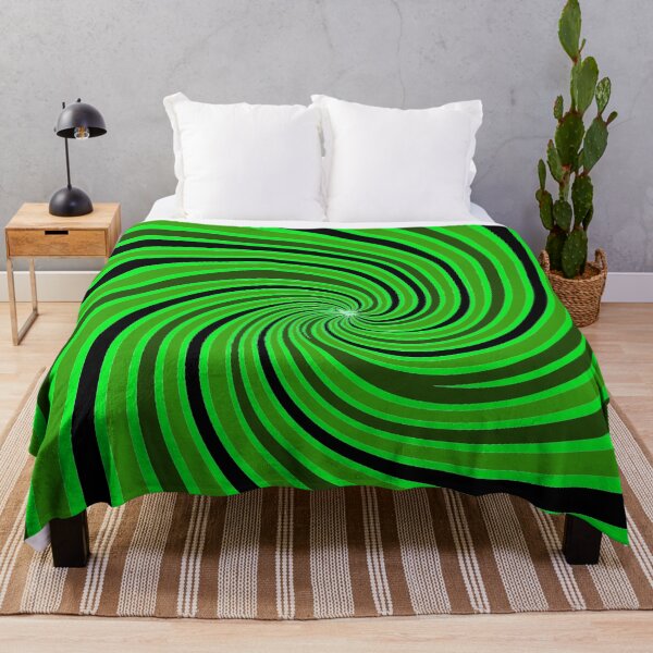 Item preview, Green, Black Swirl pattern,  designed and sold by Nostrathomas66.