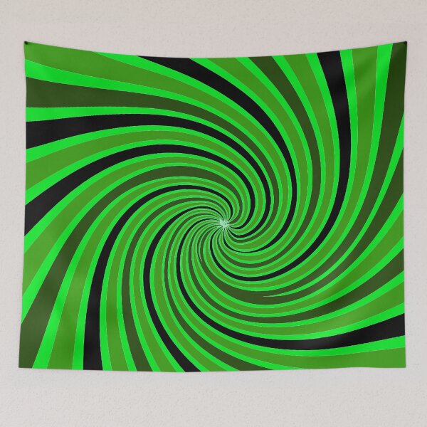 Item preview, Green, Black Swirl pattern,  designed and sold by Nostrathomas66.