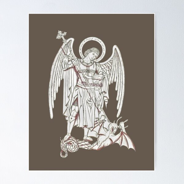 Item preview, Saint Michael, St Michael Archangel, Catholic Archangel, Angel Defender designed and sold by AMDG Line.