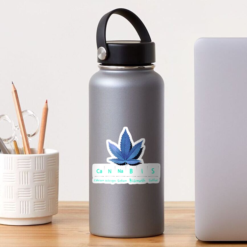 cannabis Periodic Table Blue Sticker By 420cannagranny Redbubble cannabis Periodic Table Blue Sticker By 420cannagranny Redbubble
