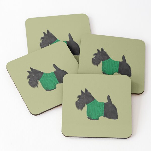 Item preview, Scotty Dog in Green Jumper designed and sold by Kittys-Art.
