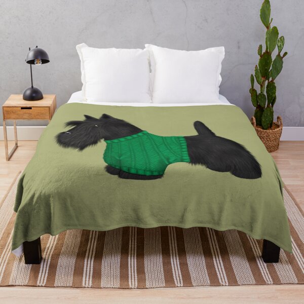 Item preview, Scotty Dog in Green Jumper designed and sold by Kittys-Art.