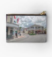 Bay Street in Downtown Nassau, The Bahamas Studio Pouch