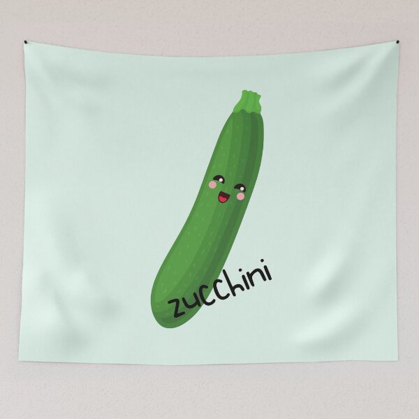 Item preview, Funny Kawaii Zucchini designed and sold by TamGustam.