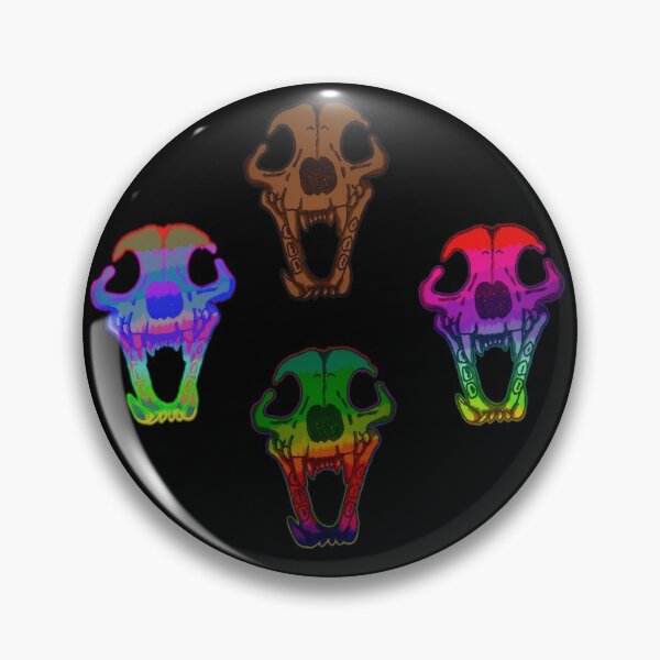 Item preview, canine skull pattern designed and sold by PastelHellhound.