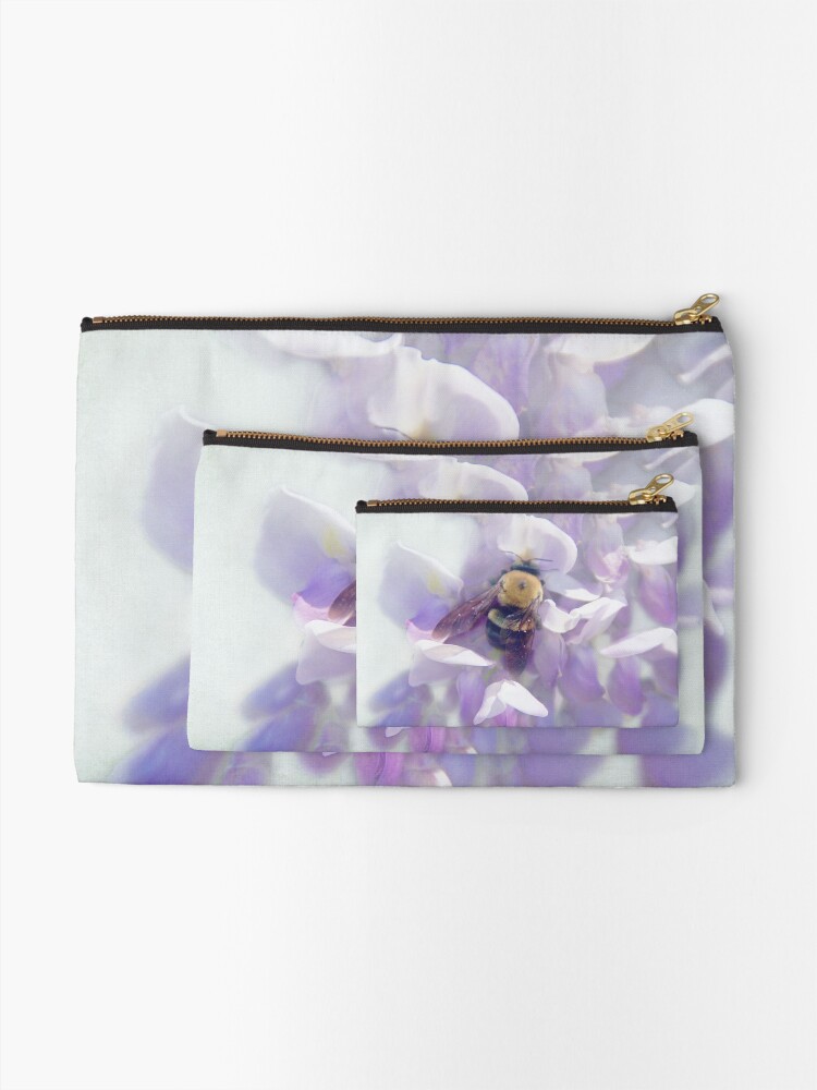Alternate view of Oh Wisteria! Zipper Pouch