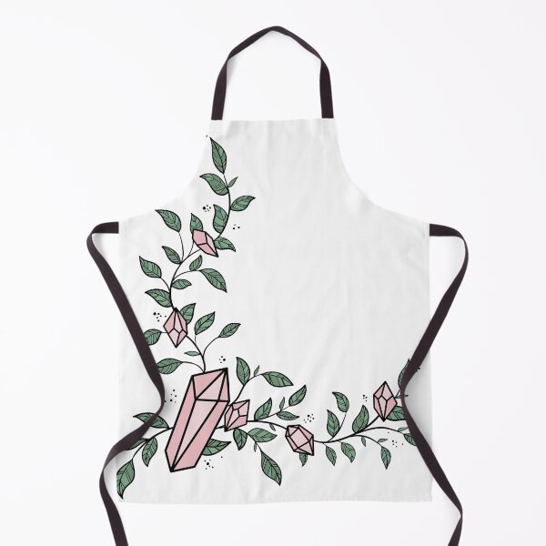 Item preview, Pink Crystal Points & Green Leafy Vine Corner designed and sold by ContempoCrystal.