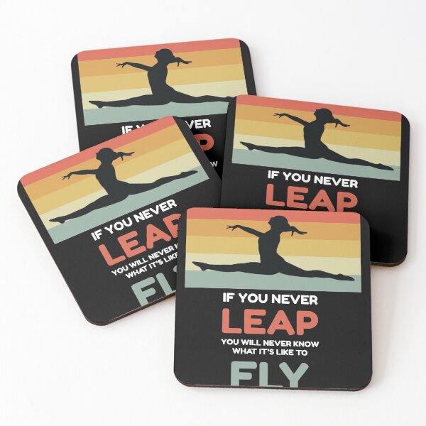 Item preview, If you Never Leap Gymnastic and Acrobatic Gymnast Saying   designed and sold by Rzelemenz.