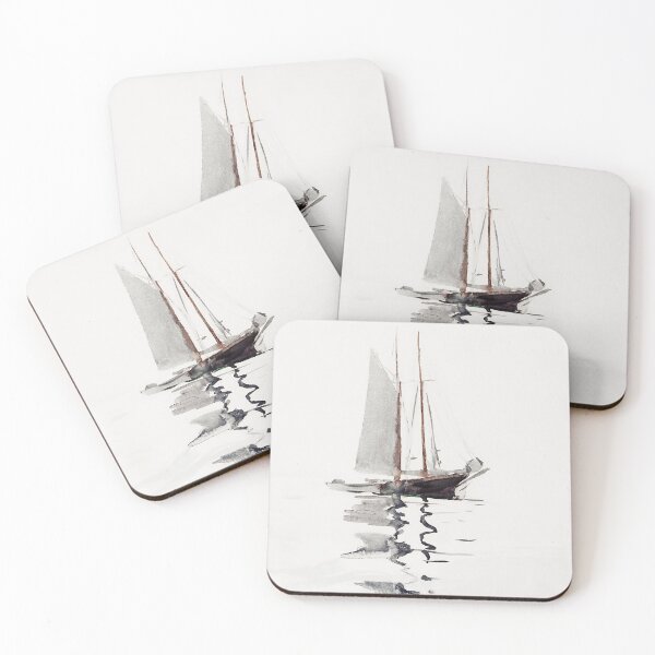Item preview, Two-masted Schooner, painting by Winslow Homer designed and sold by vororoshop.