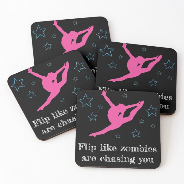 Item preview, Flip like Zombies Gymnastic and Acrobatic Gymnast Saying   designed and sold by Rzelemenz.