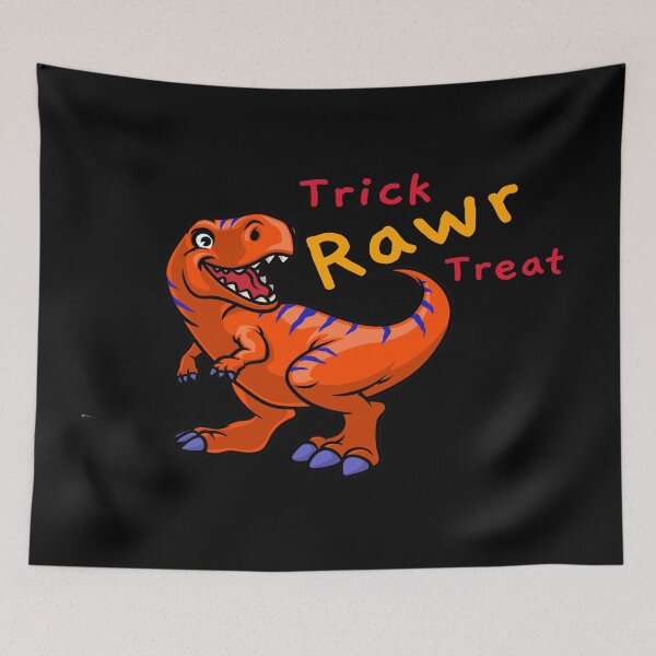 Item preview, Trick Rawr Treat, Orange T Rex Dinosaur Halloween designed and sold by LMcDs.